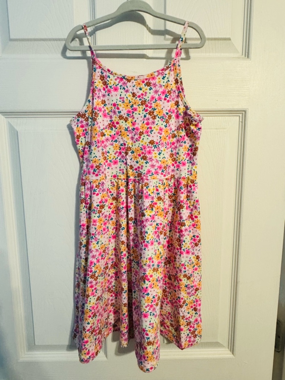 jumping beans Pink Floral Sundress with Spaghetti Straps
